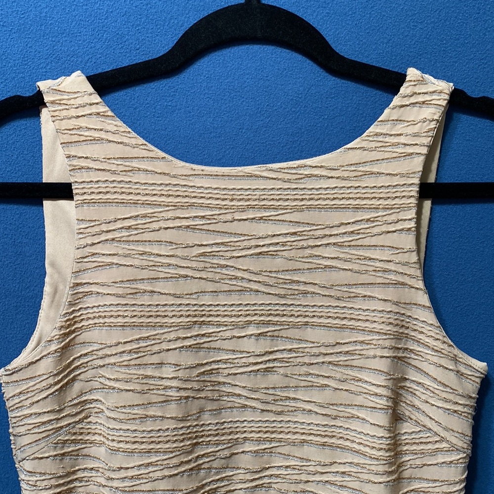 Open back lurex shine top half lining and side slits used size M Hotkiss - Picture 2 of 16